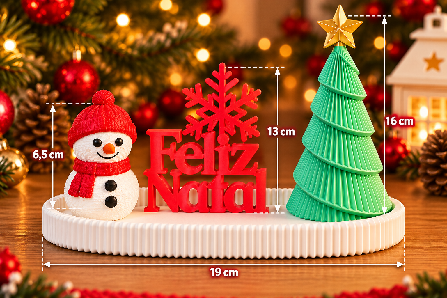 KIT NATAL ENCANTO - BONECO DE NEVE
